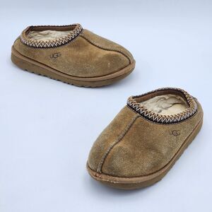 UGG Kid's Tasman Brown Suede Slip On Slide Slippers Big Kids' Size 2